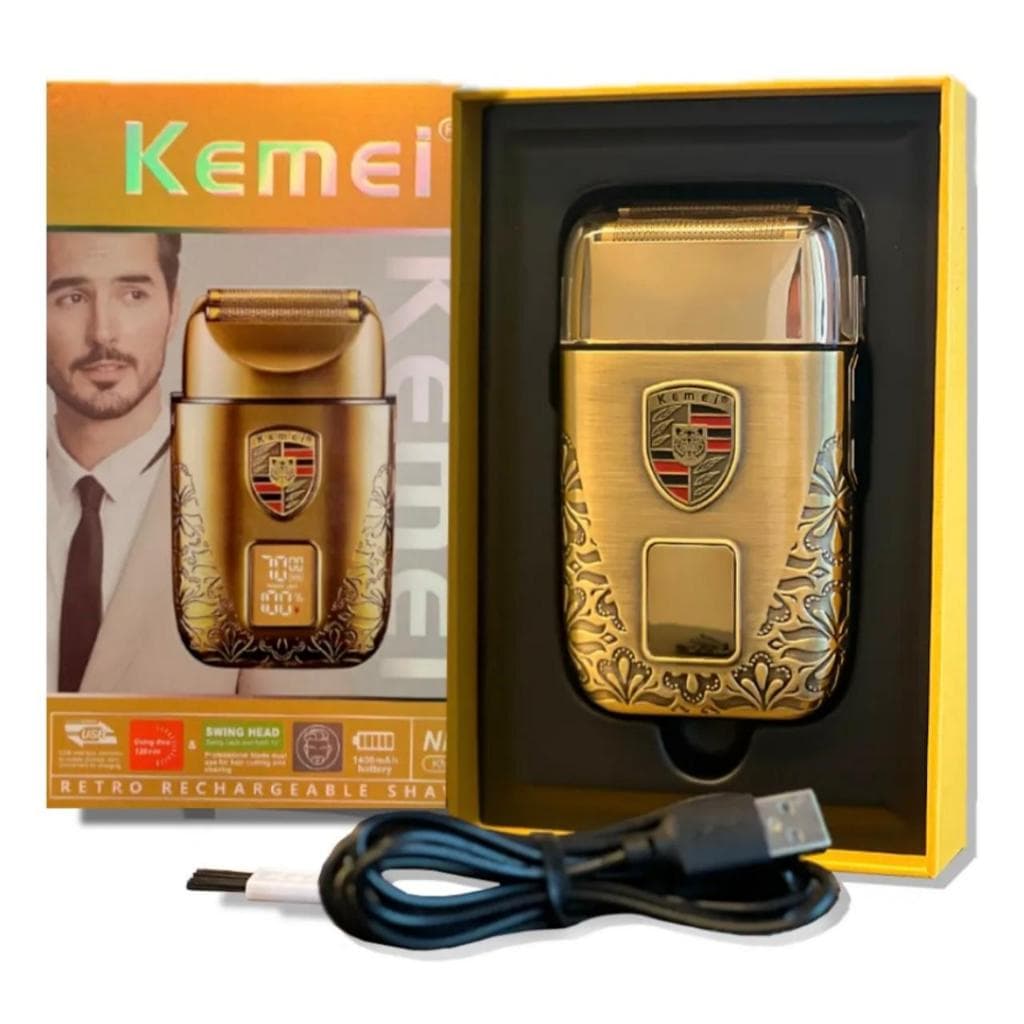 Barbeador Kemei KM-T93 com Lâmina Afiada para Baixa Irritação