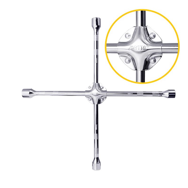 Chave De Roda Cruz 17x19x21x23mm 50cm Profissional Reforçada Rotta 376