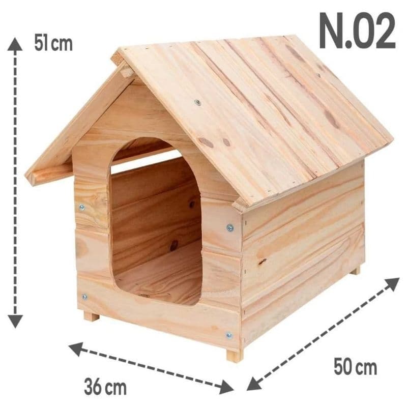 Casinha de Madeira Pinus para Cães Pequenos - Conforto e Resistência