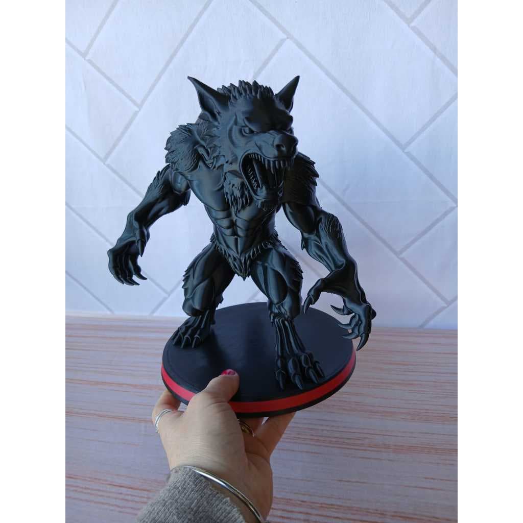 LOBISOMEM EM 3D I LOBO EM 3D I ITENS COLECIONAVEIS I BONECOS PARA COLECIONAR I ENCOMENDE TAMANHO PERSONALIZADO