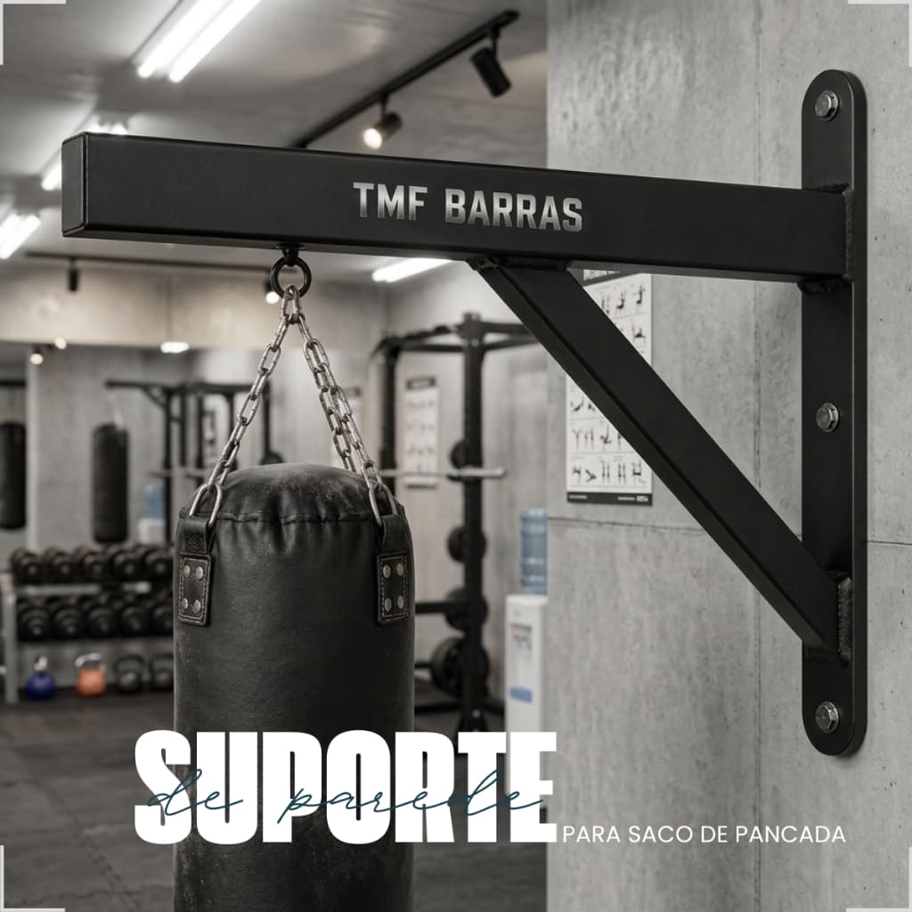 Suporte de Saco de Pancada Parede Reforçado até 90kg