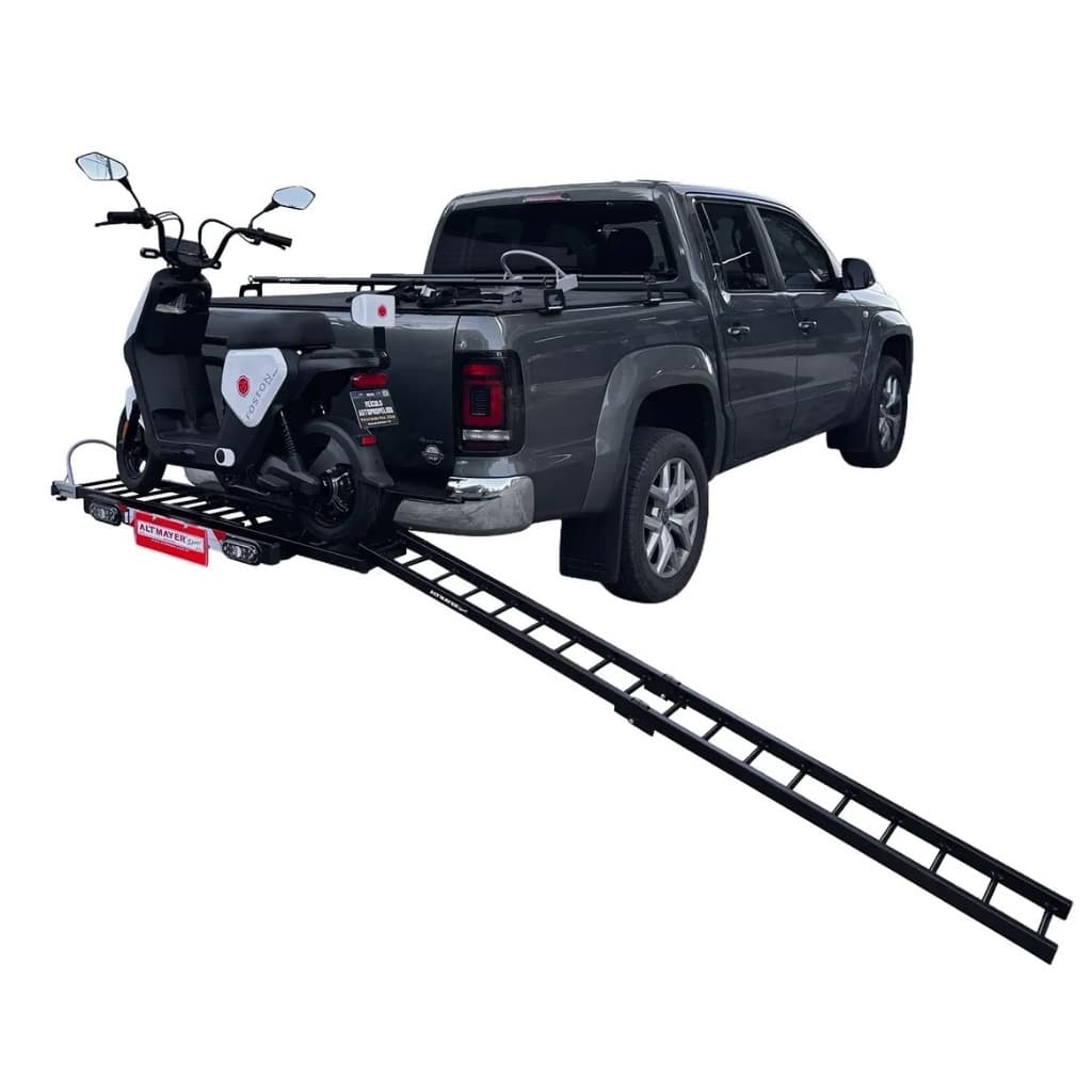 Suporte Transbike Para Moto Scooter Com Rampa E Sinalização