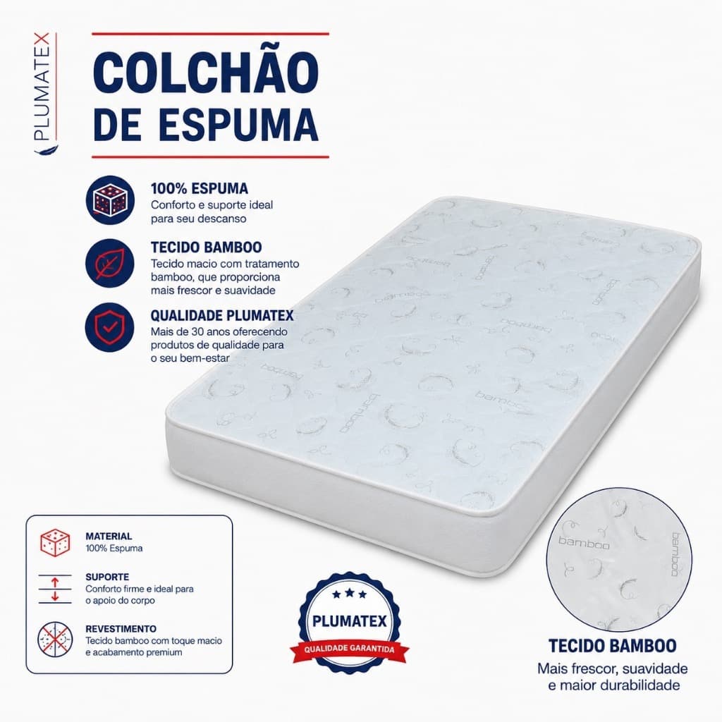 Colchão De Berço Padrao 130x70 Espuma D18 Soninho Advanced