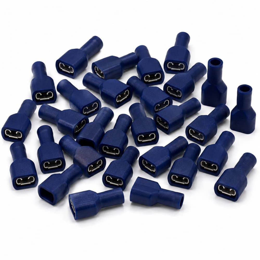 Terminal Acoplador De Nylon Fêmea Azul - Na4503