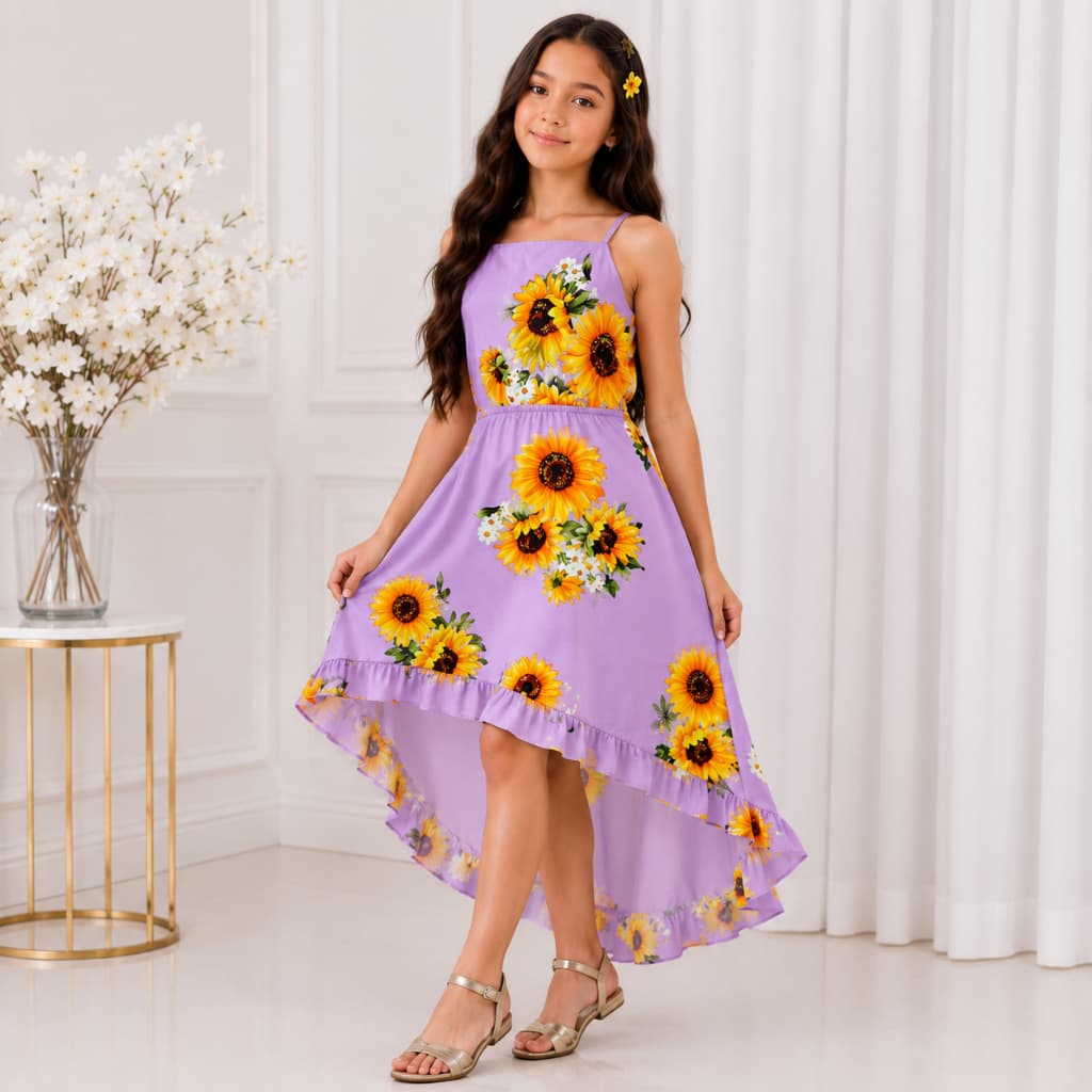 Vestido  Infantil Juvenil Mullet Sereia Tendencia ( 4 ao 14 ) Roupas Infantil