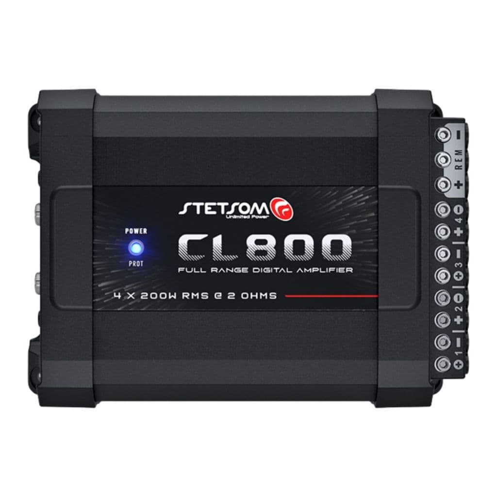 Módulo Amplificador Stetsom Combat CL800 800W RMS 4 Canais para Som Automotivo