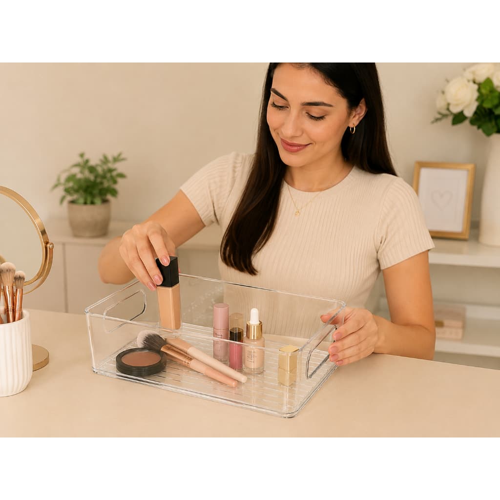 Organizador Porta Maquiagem Organizador Multiuso Transparente Cosméticos Make