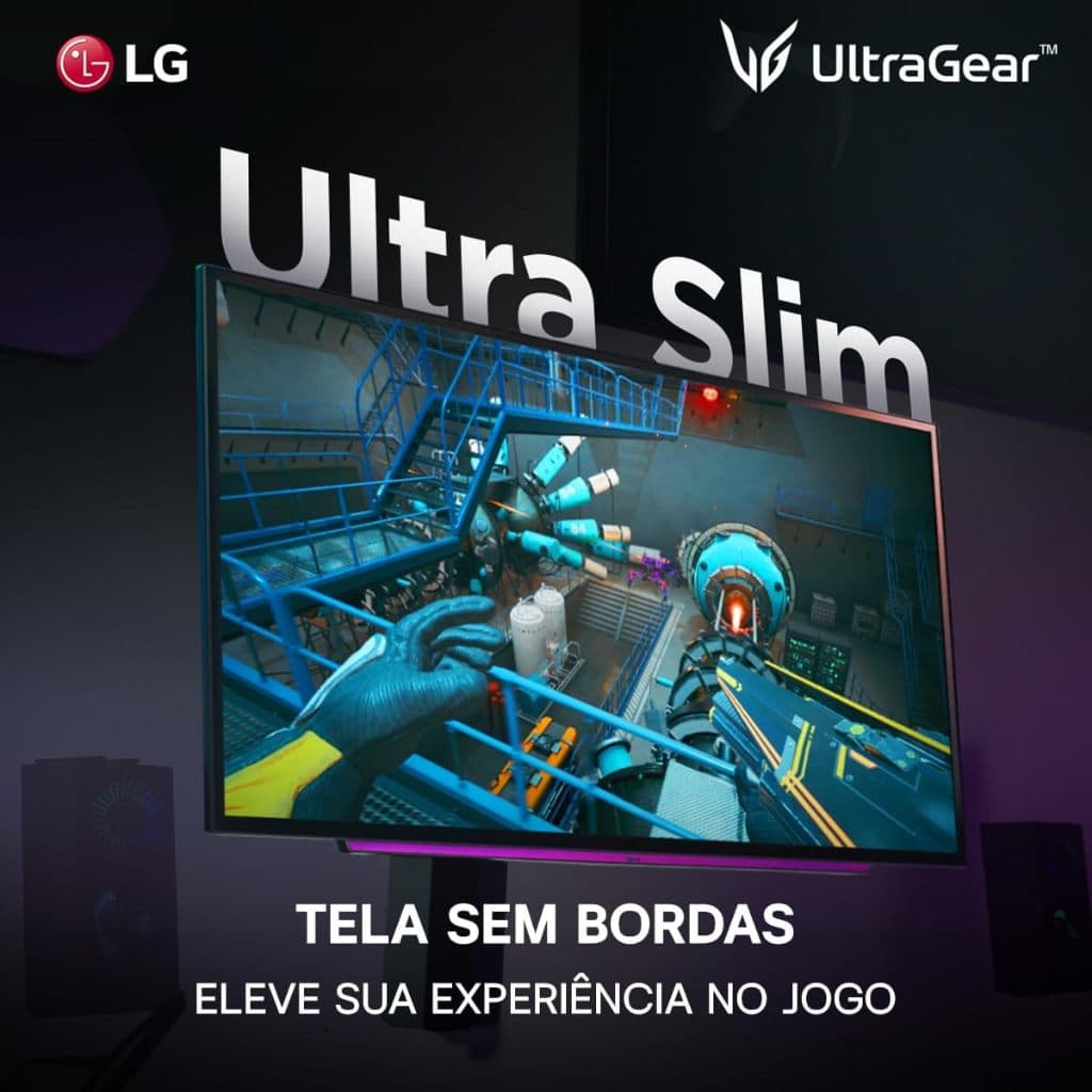 Monitor Gamer LG UltraGear OLED – Tela OLED 27”, 2K QHD, HDR400 True black, 240Hz, 0,03ms (GtG), NVIDIA® G-SYNC® (SALDO)