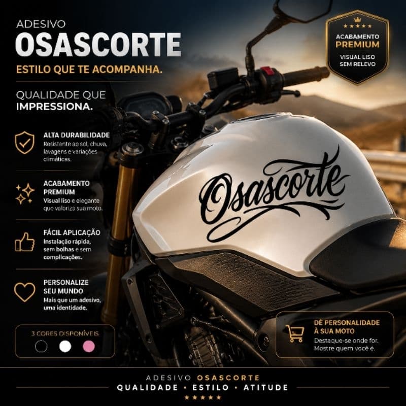 ADESIVO OSASCORTE BRANCO 19 CM ALTA QUALIDADE