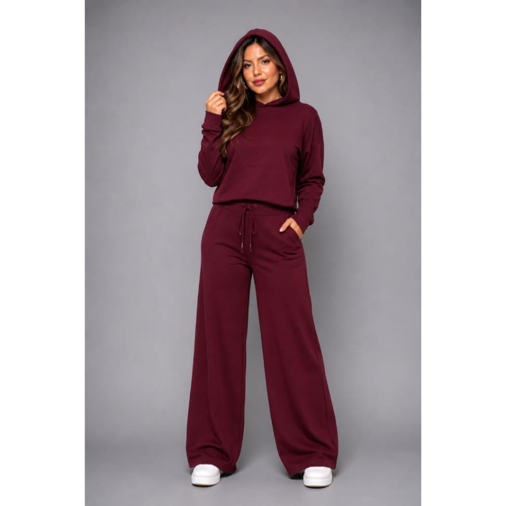 Conjunto Canguru Feminino em Tecido Lanzinha Conjunto feminino, conjunto canguru, conjunto lanzinha, conjunto inverno.