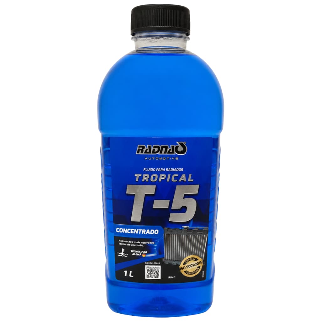 Aditivo Radiador Radnaq Concentrado T5 Tropical Azul 1 Litro