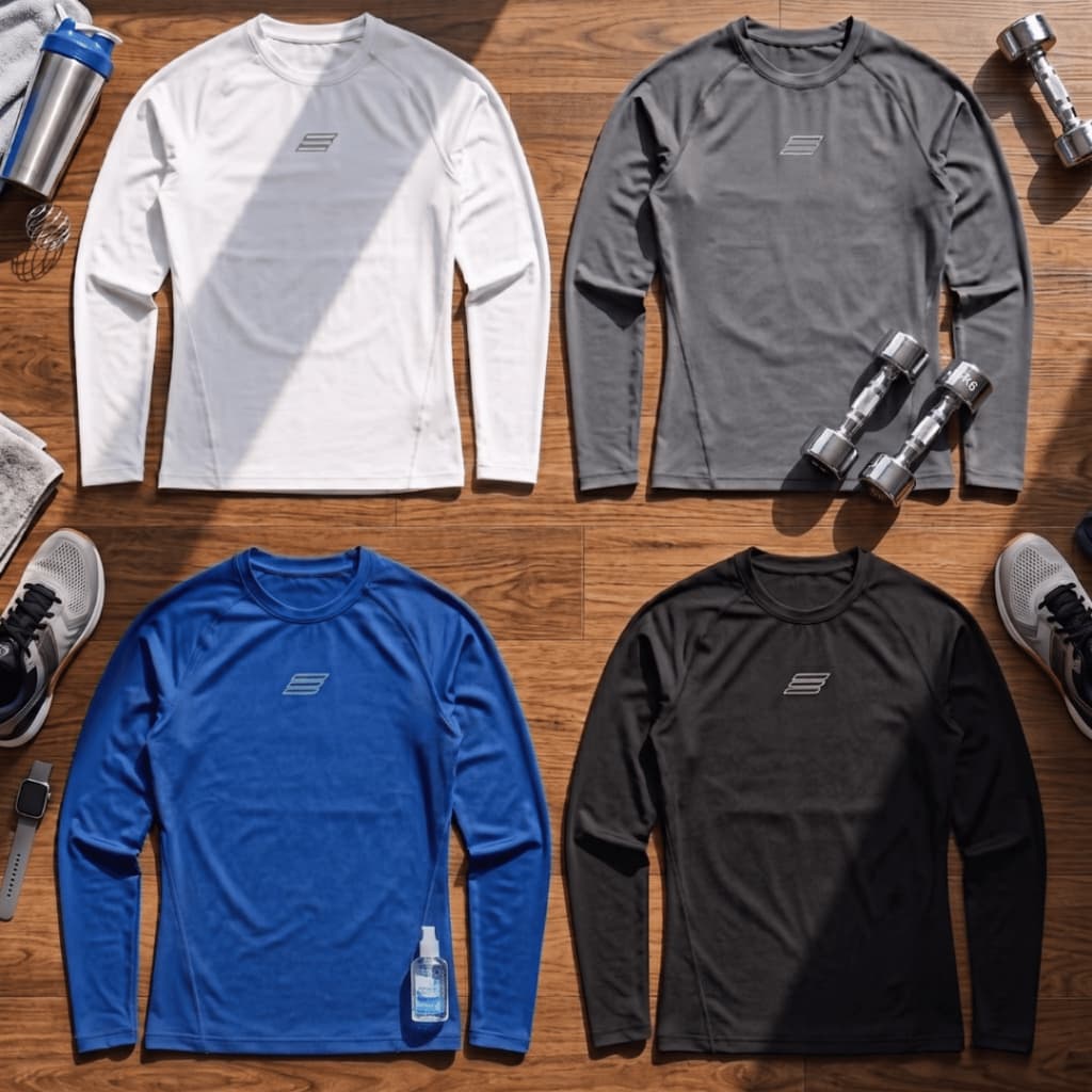 Kit 4 Camisetas Masculinas Segunda Pele Térmica Manga Longa Frio Intenso Conforto Qualquer Ocasião