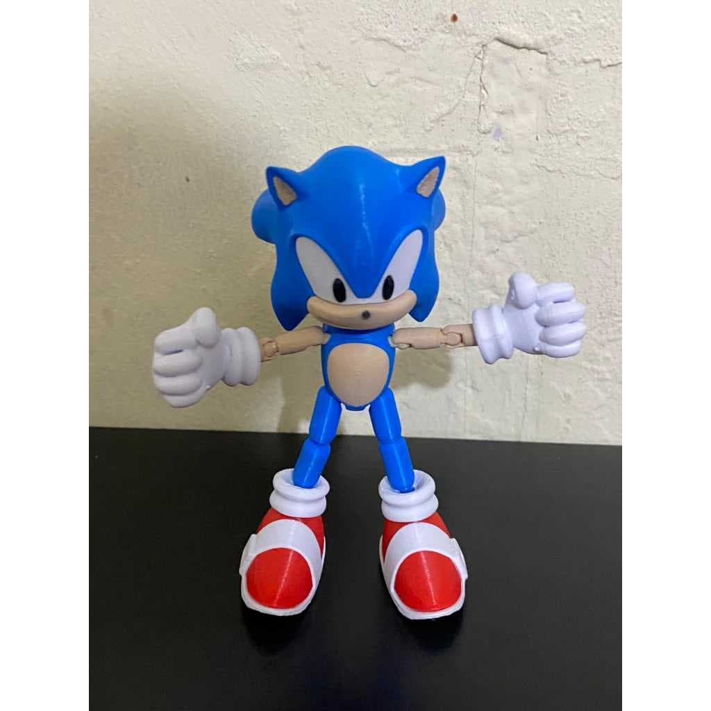 Boneco Sonic Collection Grande 28cm Coleção Sonic o Filme Brinquedo para crianças e adultos