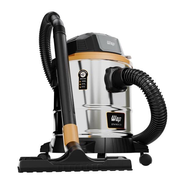 Aspirador De Pó E Água Wap Gtw Inox 20i Com Soprador 1900w Cor Preto 127v