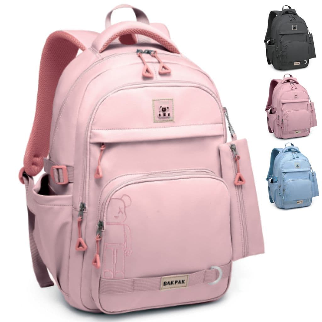 Mochila Escolar Juvenil Bak Pak Grande Original Bolso para Notebook Reforçada Unissex Várias Cores