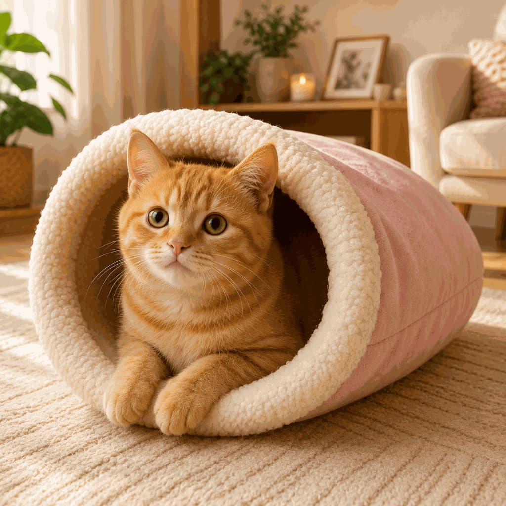 Caminha Toca Para Gatos Saco De Dormir Grande Pelucia Femea