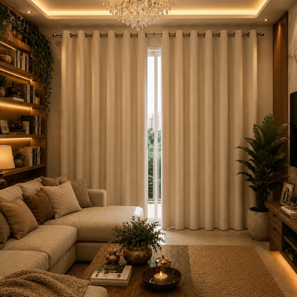 Cortina Blackout Corta Luz Tecido Premium Ilhós Sala Quarto Anti Calor Várias Cores Tamanhos