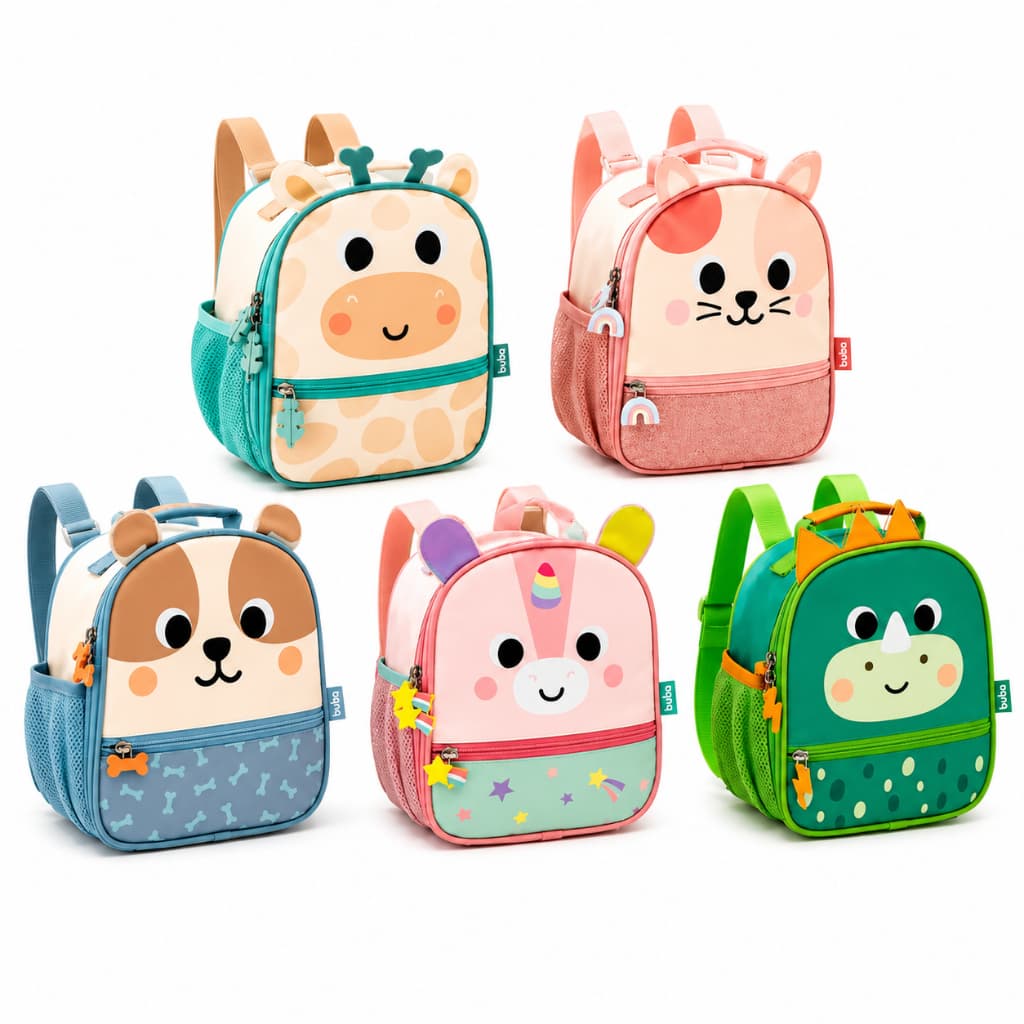 Lancheira Térmica Infantil Buba Animais Zoo Mochila Escolar Passeio Viagem Bebê Bolsa Dia a Dia
