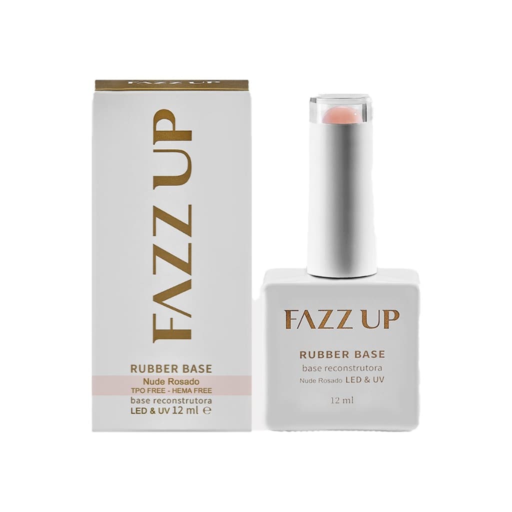 Base Rubber Nude Rosado 12ml - Fazz Up