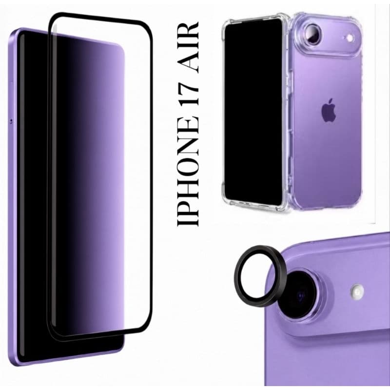 Película Cerâmica 9D -Pelicula Câmera -Capinha Anti Impacto Para IPhone 17 AIR