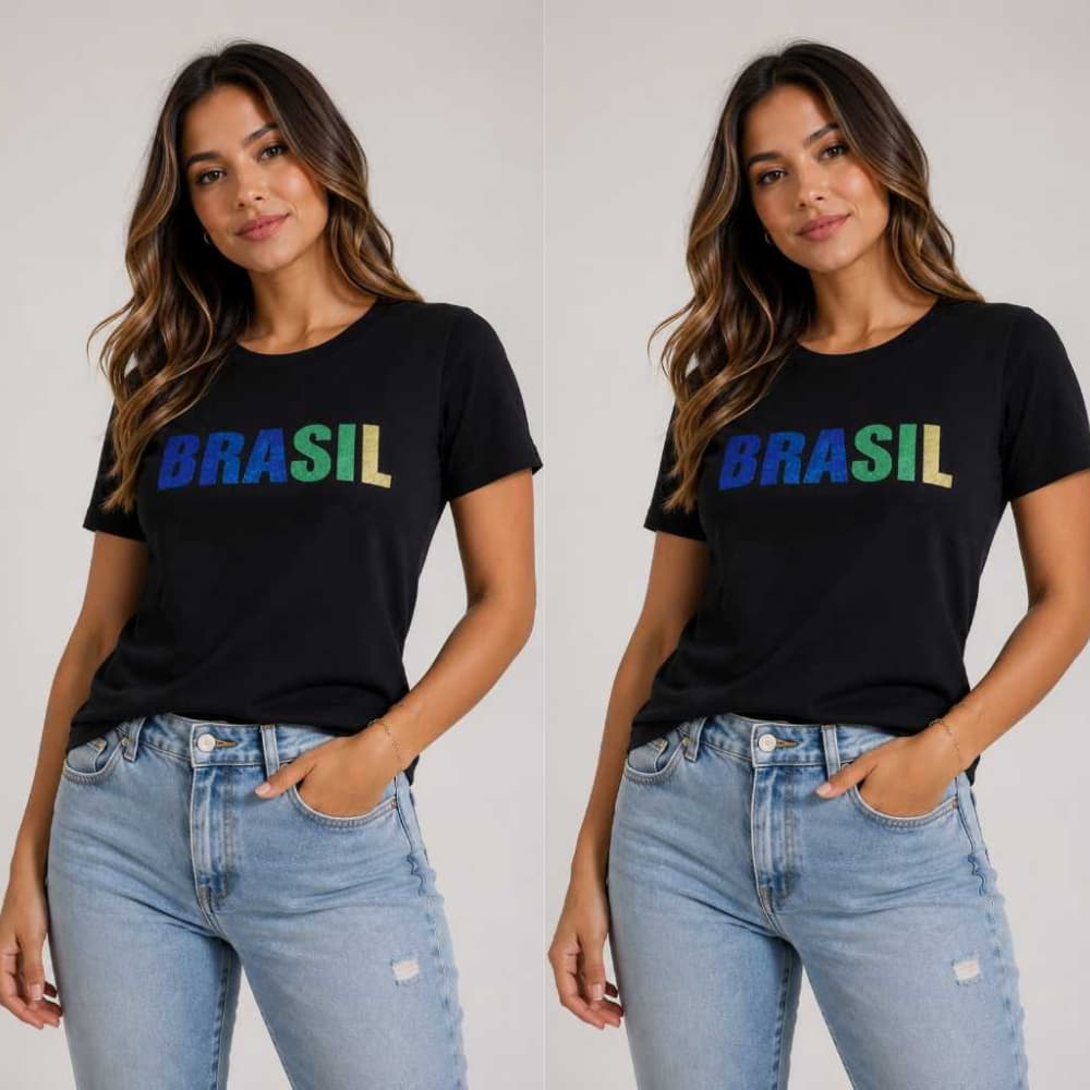 Camiseta Feminina Estampa Brasil  – Conforto e Estilo