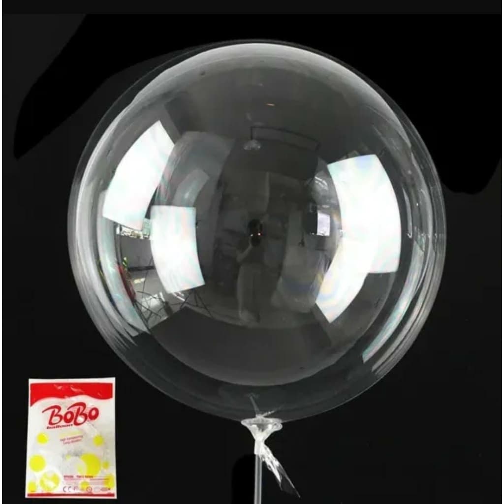 10 Balão Bubble BOBO Bolha 18 polegadas Cristal Transparente 45cm