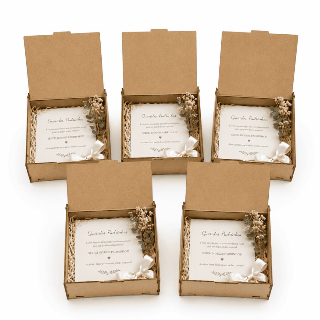 Kit Caixa Tampa Basculante Mdf 15x15x5 Convite Presente Lembrancinha Decoração