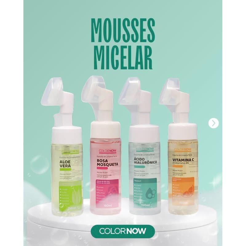Espuma facial, limpeza facial, skincare, Colornow, espuma de limpeza,cuidados com a pele,skincare facial.
