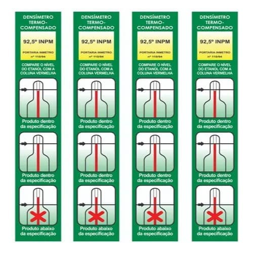 Adesivo Vinílico Para Densímetro (4un, 8un, 10un)