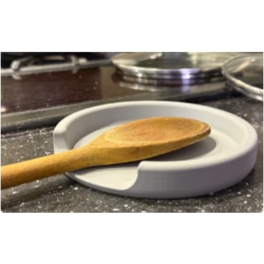 Suporte para utensilios de cozinha Apoio para colher de panela Organizador de bancada