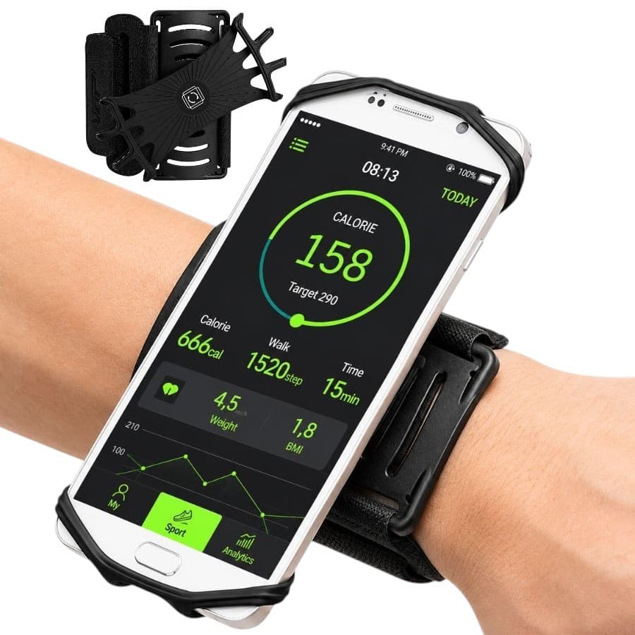 Suporte de Pulso para Celular com Rotação de 360 Graus, Ideal para Caminhadas e Corrida N0.S011