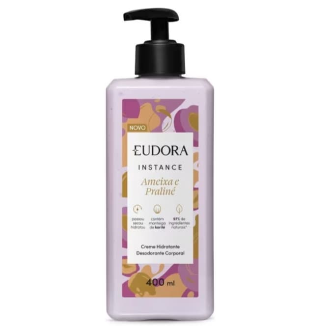 Creme Hidratante Desodorante Corporal Instance Ameixa e Praliné 400ml