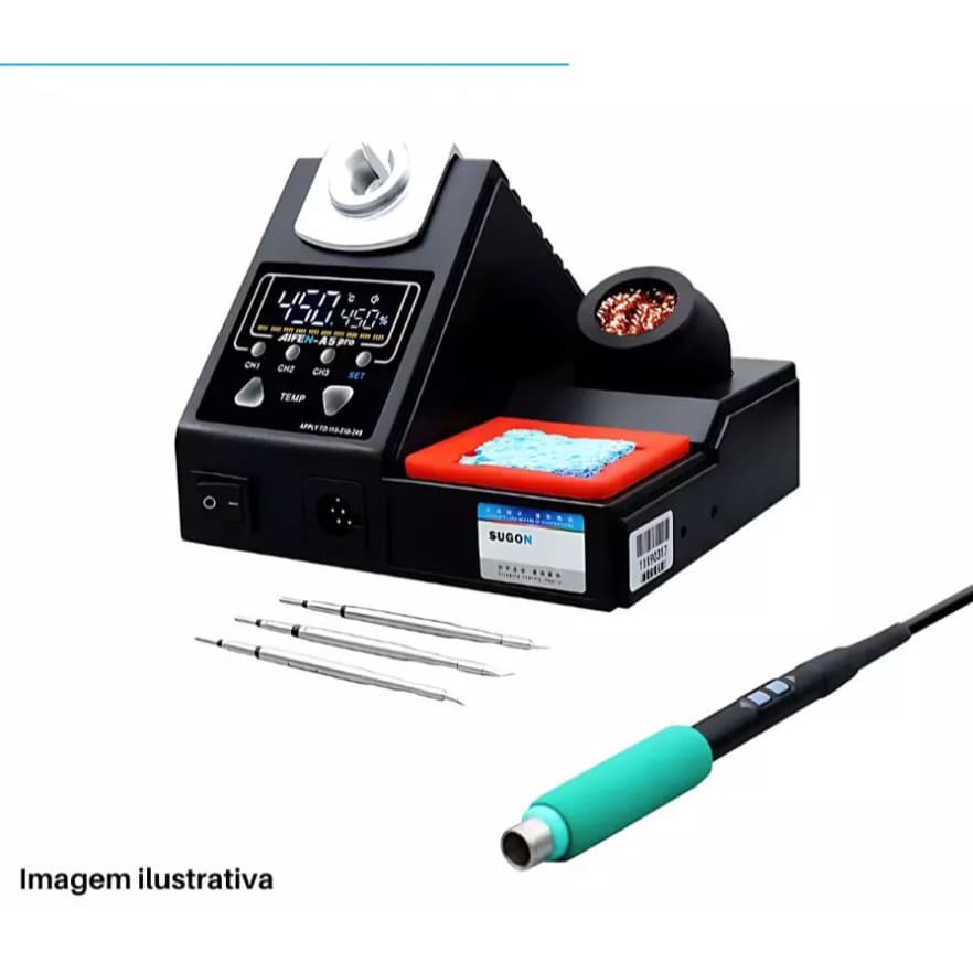 Estação de Solda Aifen A5 Pro 120W Digital Bivolt Compatível T115 T210 T245