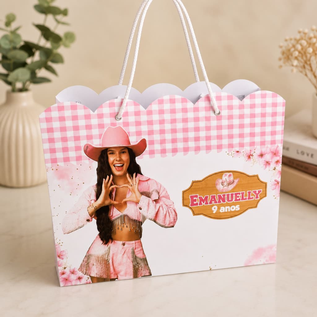 SACOLINHA PERSONALIZADA ANA CASTELA/LEMBRANCINHA PARA FESTA INFANTIL ANA CASTELA/BOIADEIRA