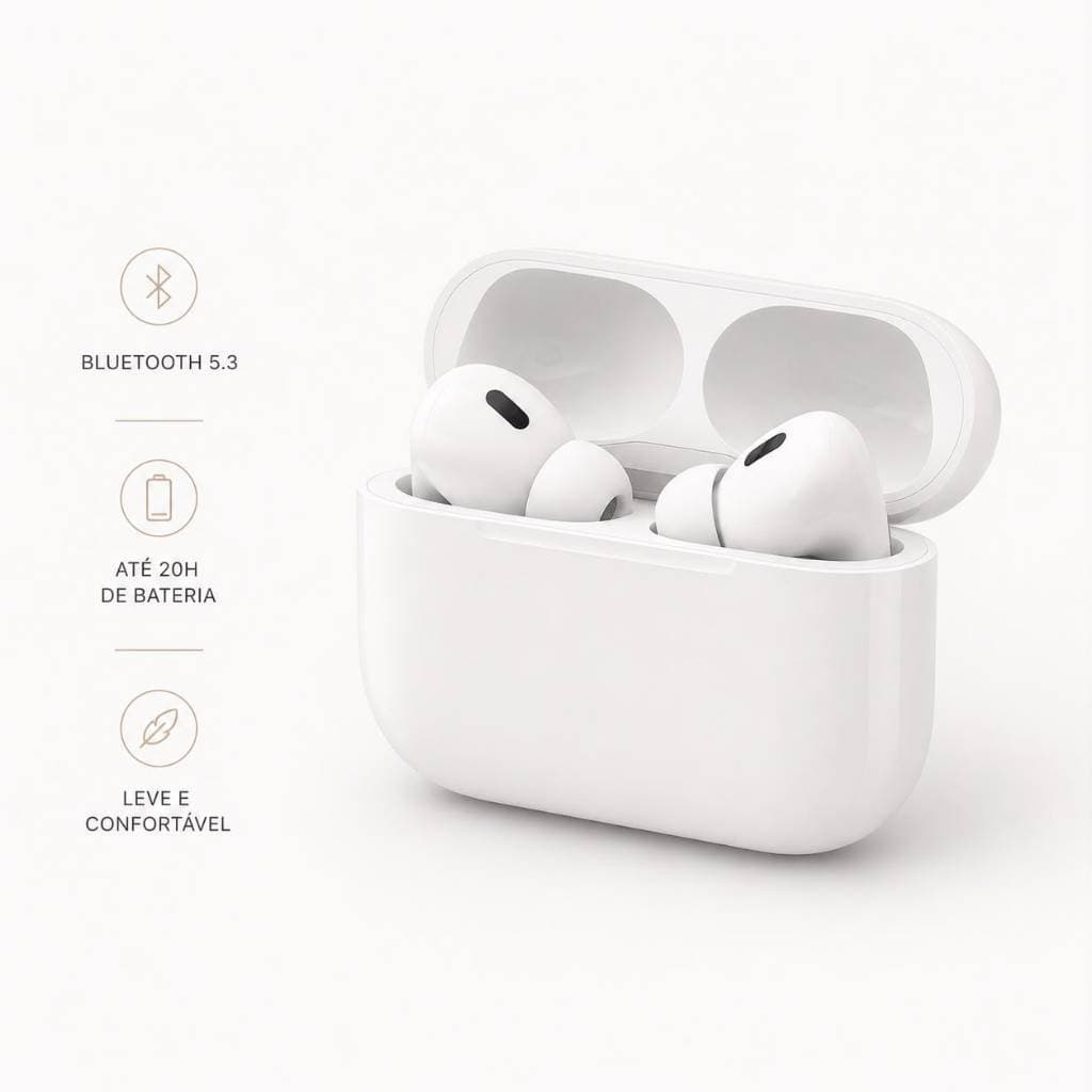 Fone de Ouvido Celular 3 Sem Fio Com Cancelamento De Ruído Bluetooth 5.0 para Celular Qualidade Alta