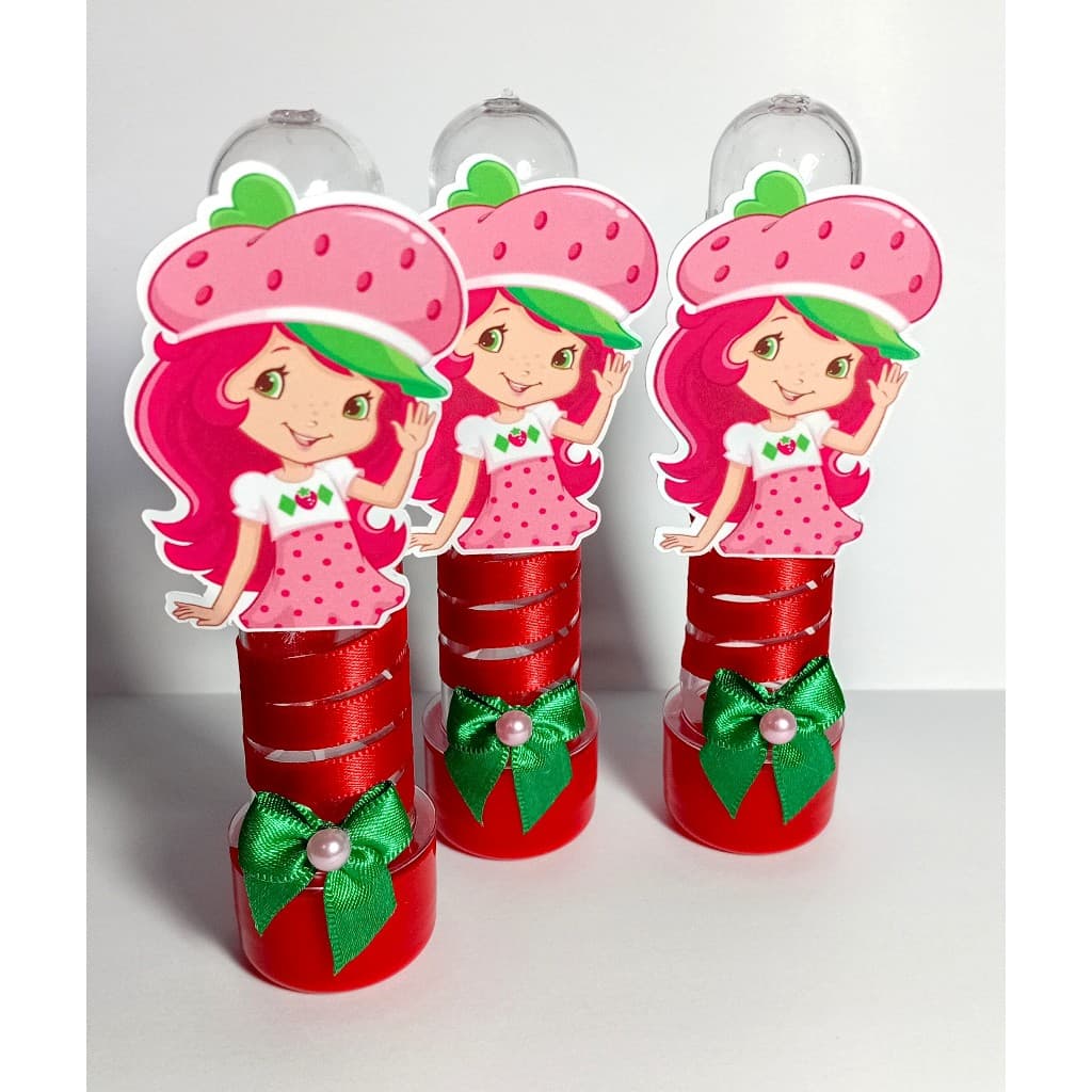 Tubete Decorado com Tag Moranguinho