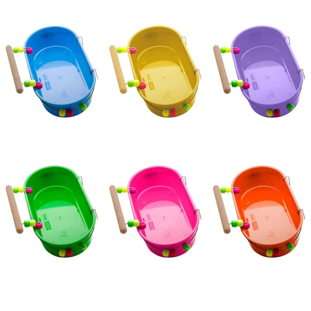 Banheira Para Pássaros Calopsita Canário Grande Cônica Decorada 400ml Cores Sortidas