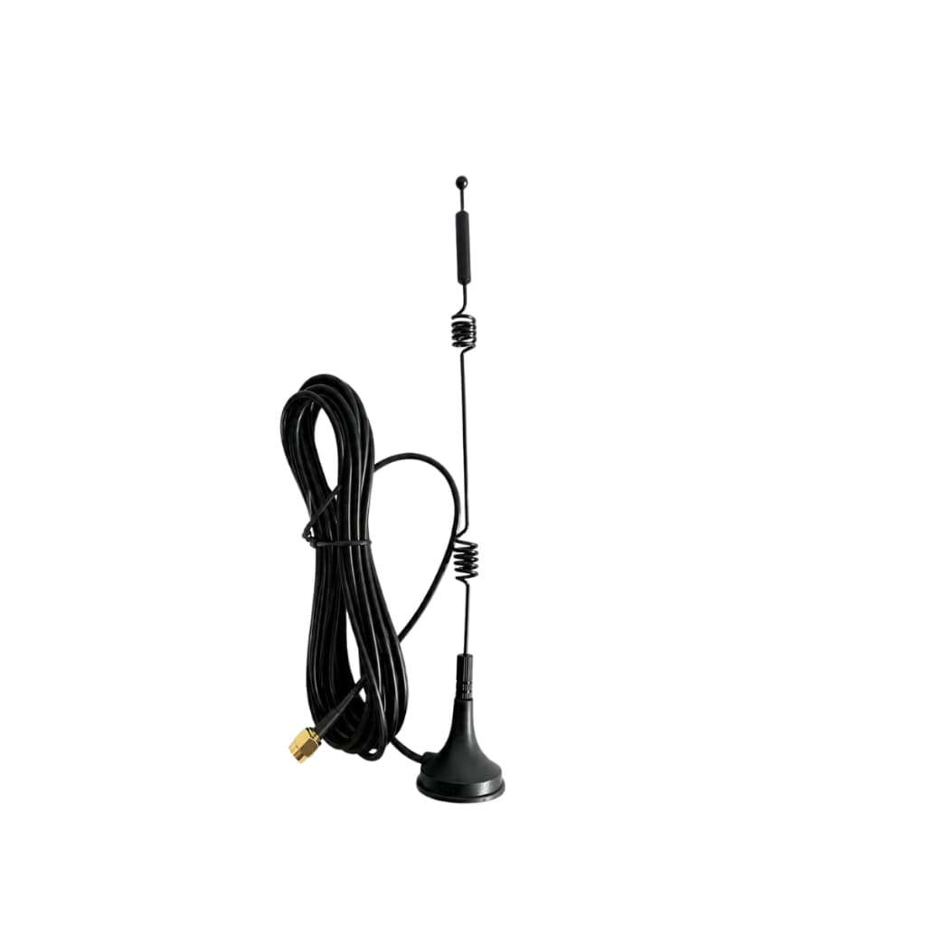Antena Wi-Fi Potente Dual Band 2.4/5.8GHz 12dBi SMA Macho e Base Magnética e Cabo 3m Sinal Estável para Roteador e Modem