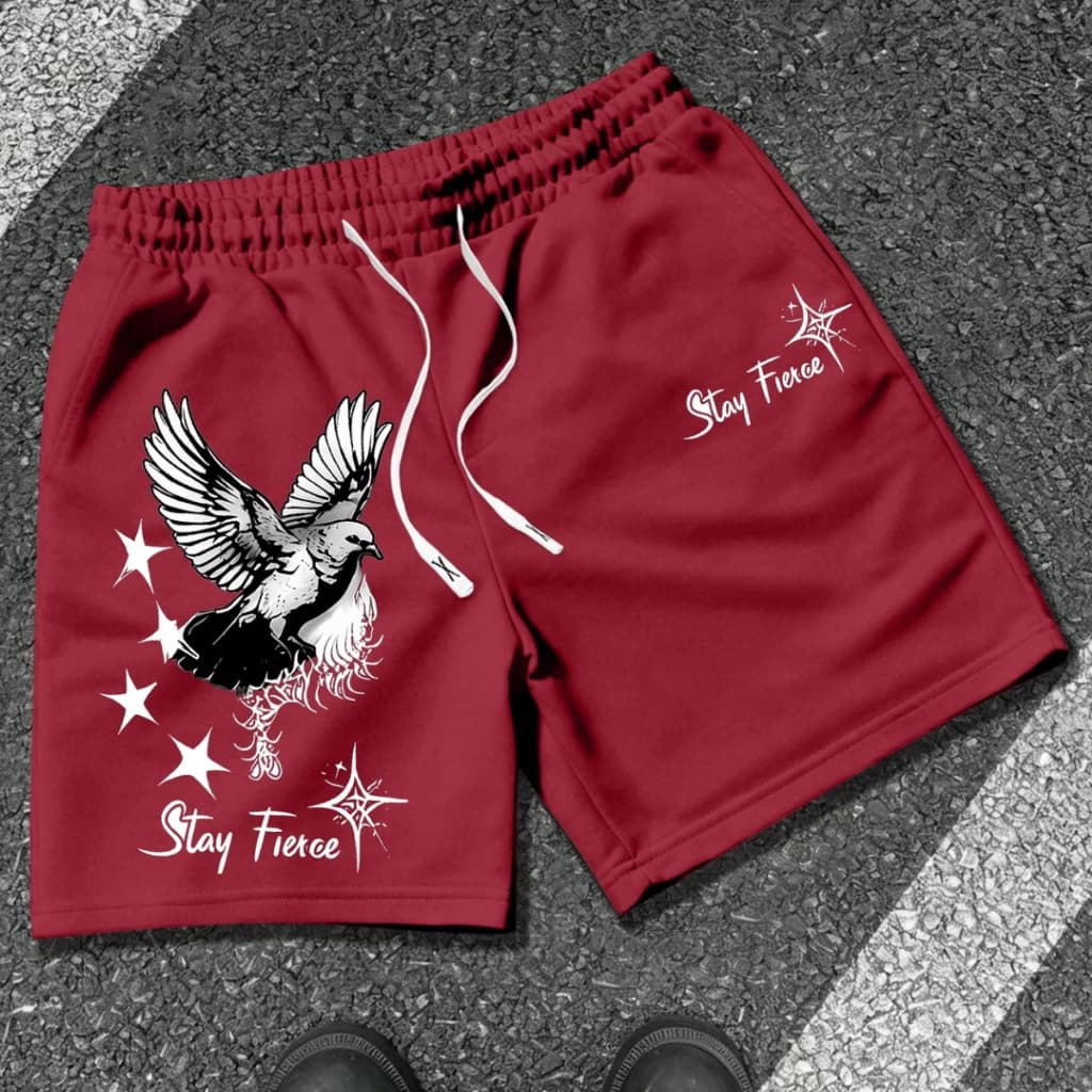 Bermuda  Short Masculina Moletom Stay Fierce Street Style Conforto Premium