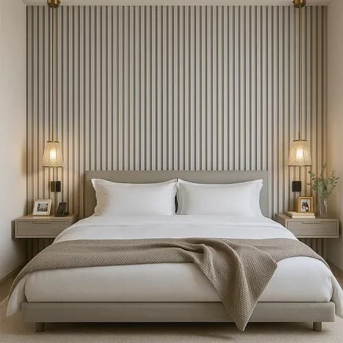 Painel Ripado Flexível Autocolante Adesivo Parede Decorativo Madeira PVC Revestimento Interno
