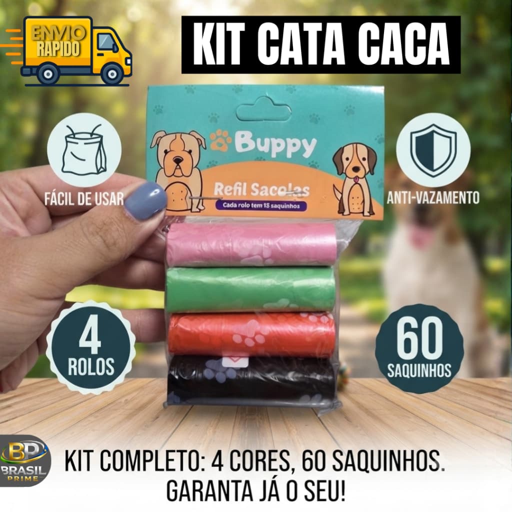 Cata Caca Saquinho Higienico Para Pet Refil Sacolas Ecológicas
