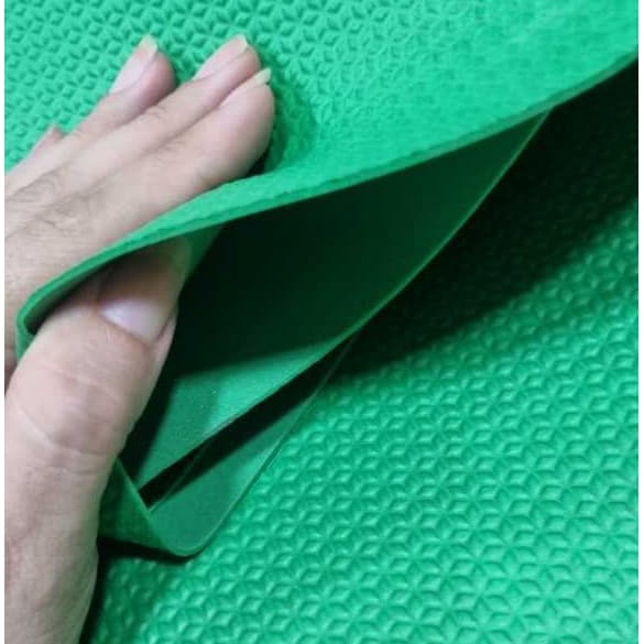 Placa Verde Borracha Tapete Manta Lona Eva 2mX1m Com Textura Relevo Direto da Fábrica