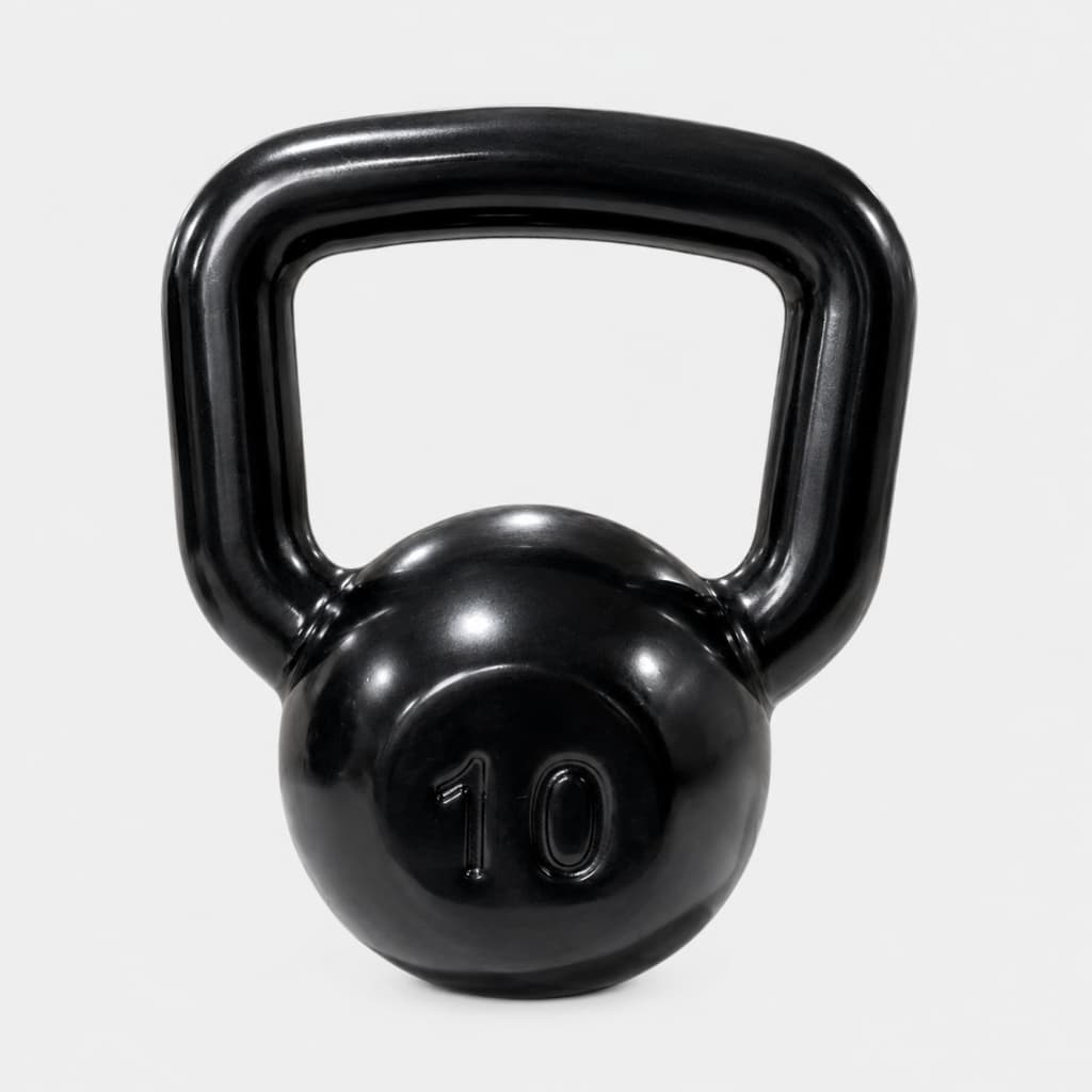 Kettlebell Emborrachado 10kg Treino Funcional Musculação Academia Cross Agachamento Levantamento