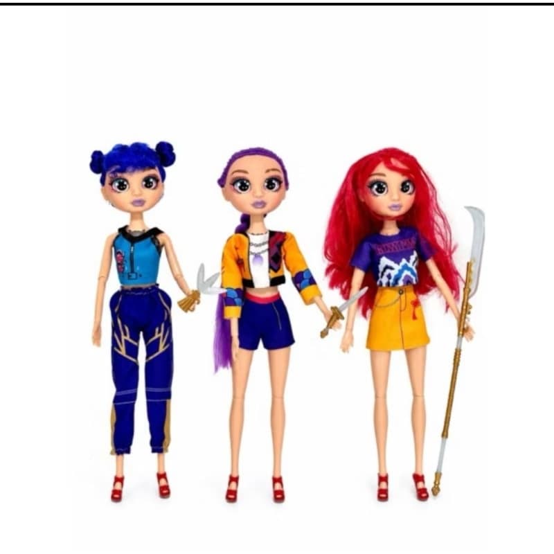 Boneca Guerreira do K-Pop 30cm Musical Articulada com Acessórios