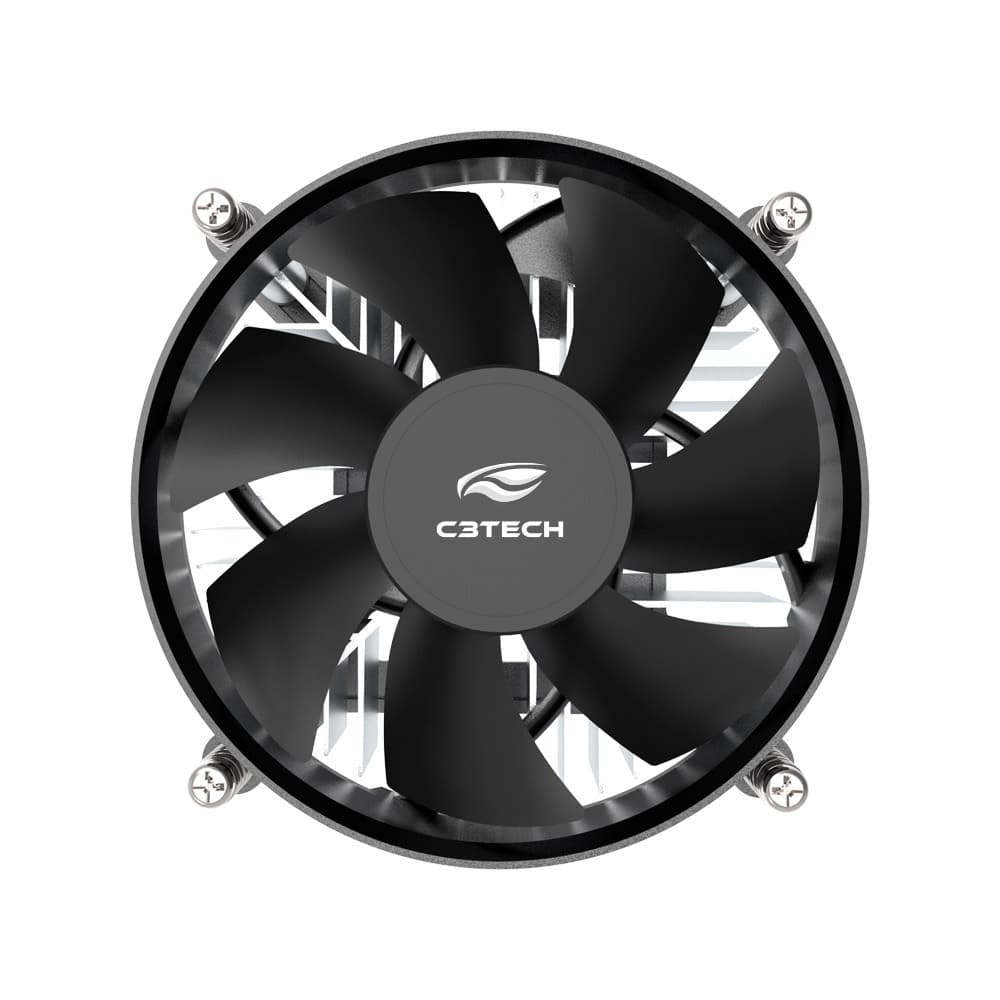 Cooler para Processador C3Tech FC-20BK, Intel LGA 115x, 90mm, 2200RPM