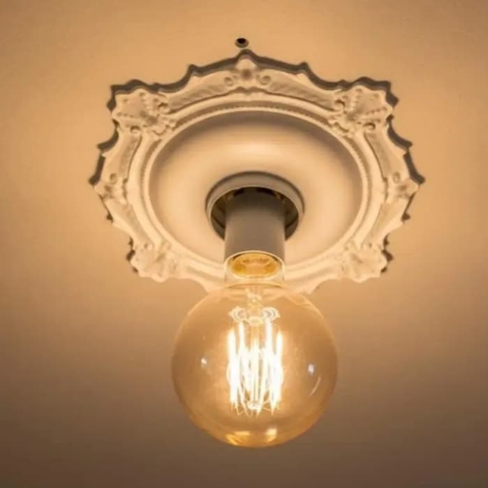 PLAFON C/SOQUETE PORCELANA SUPORTE TETO COLONIAL RETRO VINTAGE 1un   BRANCO