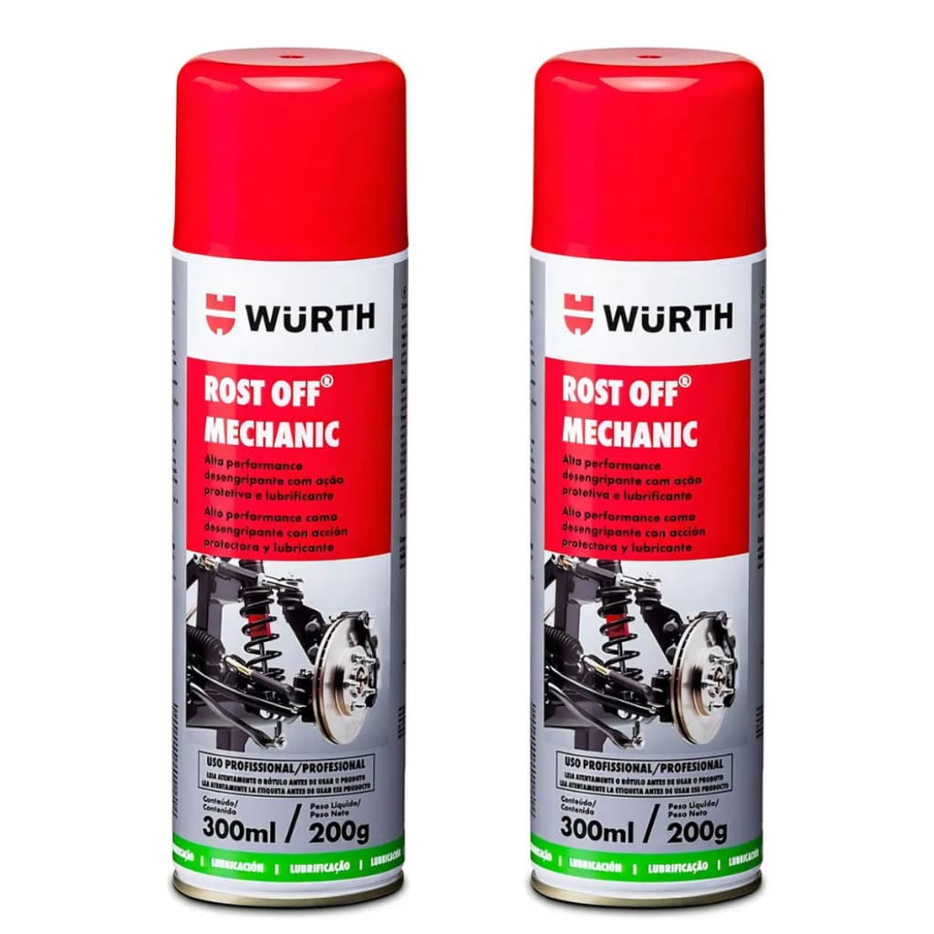2un De Desengripante wurth Alta Qualidade Rost Off Wurth Spray 300ml