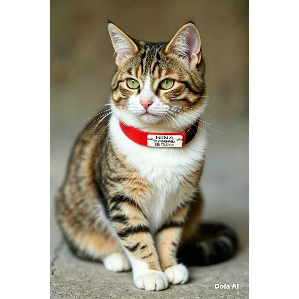 COLEIRA GATO PERSONALIZADA - Conforto + Proteção Anti-Enforcamento!