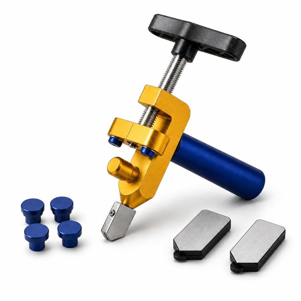 Cortador Riscador Manual de Vidro Azulejo Cerâmica 2 em 1 Profissional e Preciso