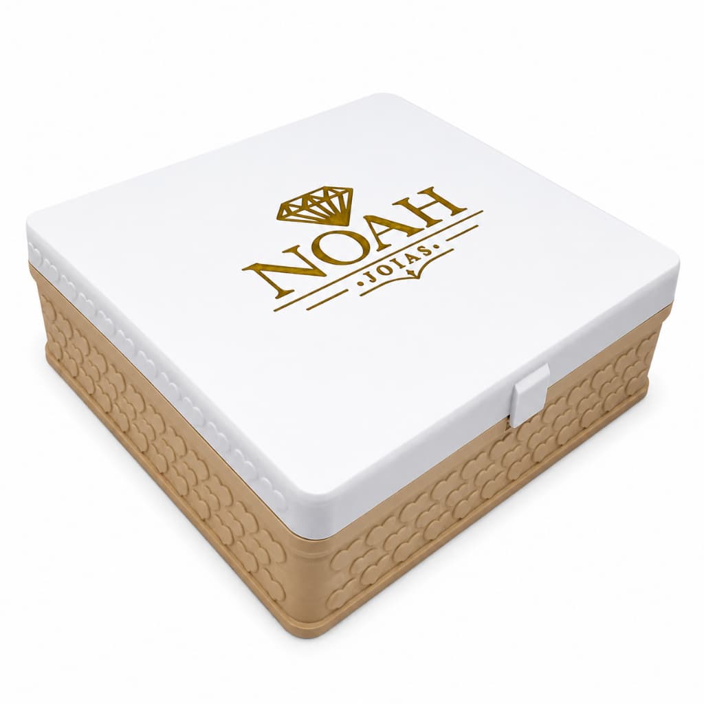 Porta Joias Organizador Guarda Joias para Anéis Colares Brincos Noah Joias